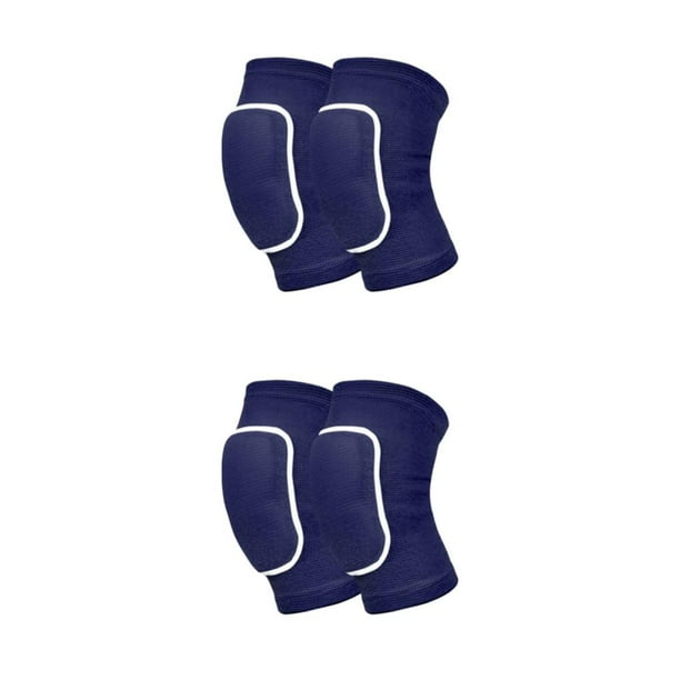 Yuarrent Rodilleras de algodón que absorben el sudor para deportes y voleibol, rodilleras deportivas para niños, disfraz de esponja azul como Azul Como se muestra 2Conjunto