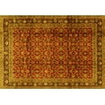 thumbnail image 1 of Ahgly Company Machine Washable Indoor Rectangle Persian Yellow Traditional Area Rugs, 2' x 5', 1 of 4