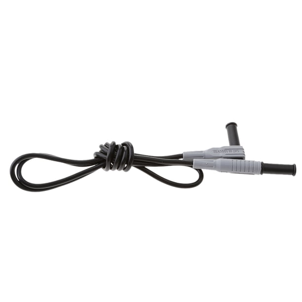 Cable de Prueba Del Multímetro Del Silicón Del Enchufe Del Plátano Del Extremo 4m M negro