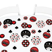 Casino Circle Confetti Party Pack - Giant Decorations for Las Vegas Themed Parties - Large 27 Count Confetti Set for Casino Nights and Events