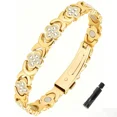 thumbnail image 1 of DEBGFS PURE COPPER CLOVER BIO MAGNETIC BANGLE/BRACELET HEALING ARTHRITIS/PAIN RELIEF,Gold-color, 1 of 6