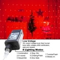 thumbnail image 3 of Luces de red navideñas YAOZHOU 264 LED rojas de 3 x 2 m para exteriores, 3 of 6