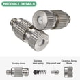 thumbnail image 2 of Uxcell 10-Pack Brass Misting Nozzles, 0.5mm Orifice Misting System Parts [3/16"], 2 of 6