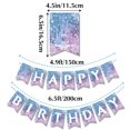 thumbnail image 3 of Banner de cumpleaños Kiyiusan Frozen para decoración de fiesta, invierno, 3 of 7