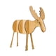 thumbnail image 1 of Moyic Ciervo Forma Ornamento Fawn Animal Decoración Accesorios Kits de decoración para fiestas café ligero 10*9.5 cm Moyic HA0624-02B, 1 of 6