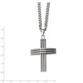 thumbnail image 3 of Stainless Steel Cross Necklace 24in, 3 of 3