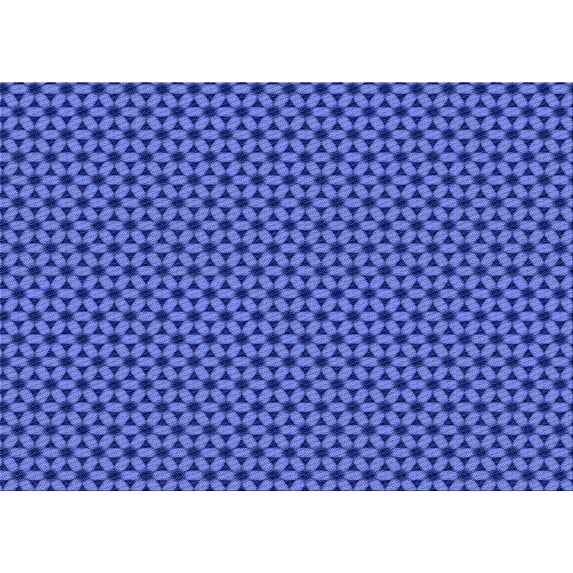 Ahgly Company Indoor Rectangle Patterned Sky Blue Dress Blue Area Rugs, 8' x 10'