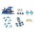 thumbnail image 2 of Oasis Supply, SHARK Cake Toppers for Birthdays and Parties, (Kit #4) 22 items, 2 of 7