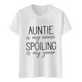 thumbnail image 4 of OSOLU Auntie Is My Name Spoiling Is My Game Shirt For Women Funny Letter Print Tee Aunt Casual T-Shirt Short Sleeve Tee Tops Birthday Dailywear, 4 of 4