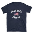 thumbnail image 1 of Hillsboro Oregon Patriot Men's Cotton T-Shirt, 1 of 1