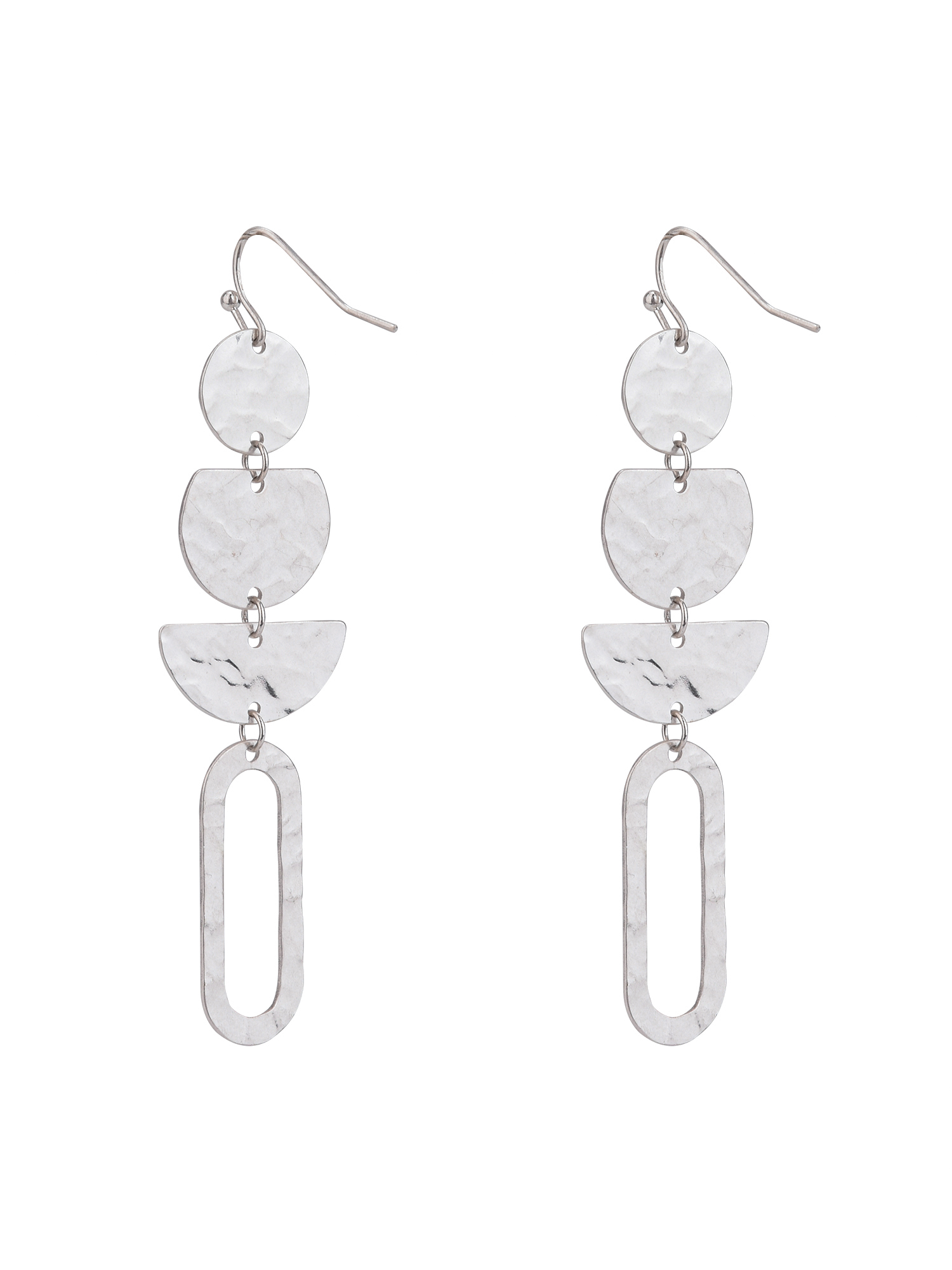 The Pioneer Woman - Women's Jewelry, Soft Silver-tone and Soft Gold-tone Metal Drop Duo Earring Set - image 5 of 6