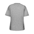 thumbnail image 6 of Ichuanyi Womens Shirts, Adult Fashion Woman Round Neck Short Sleeve Tops T-Shirt Prints Loose Blouse, 6 of 6
