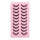 thumbnail image 1 of 10 pares de pestañas autoadhesivas reutilizables sin necesidad de pegamento o delineador de ojos ext Tomshoo Pestañas postizas, 1 of 2