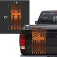 thumbnail image 2 of Stand For The Flag Kneel For The Fallen Distressed American Flag with Cross Truck Tailgate Vinyl Decal fits Most Pickup Trucks Patriotic Christian Cross USA Sticker (11" x 25", Copper (Metallic)), 2 of 8
