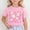 shirts for girls clearance-Pink, variant on RTKFRFLM Girls Cute Graphic T-Shirt for Ages 3-13 Little & Big Girls Fashion Short Sleeve Round Neck Tee Top Soft Cotton Summer School Wear Trendy Children's Daily Pink/White
