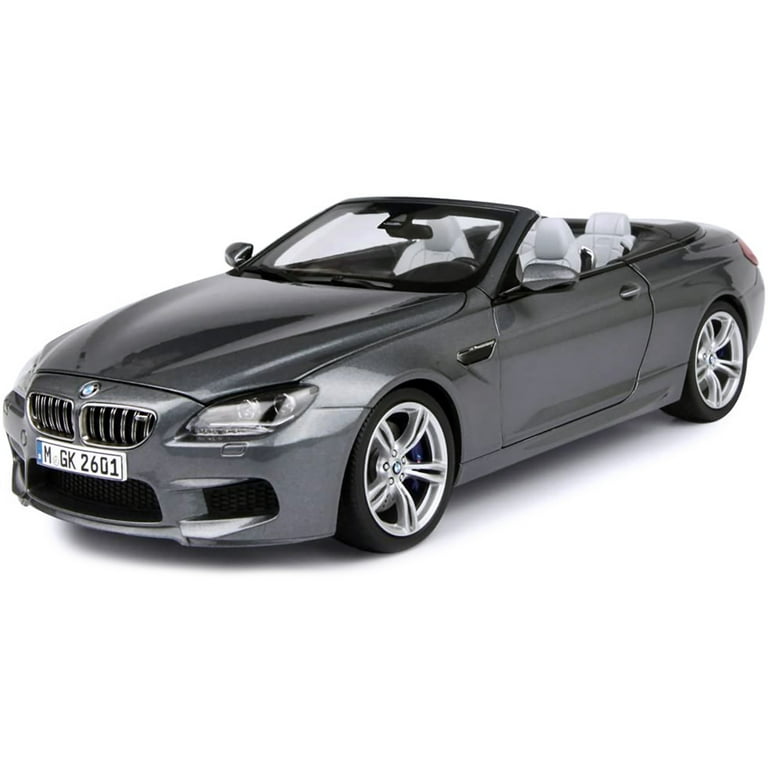 BMW M6 F12M Convertible Space Grey 1/18 Diecast Car Model by