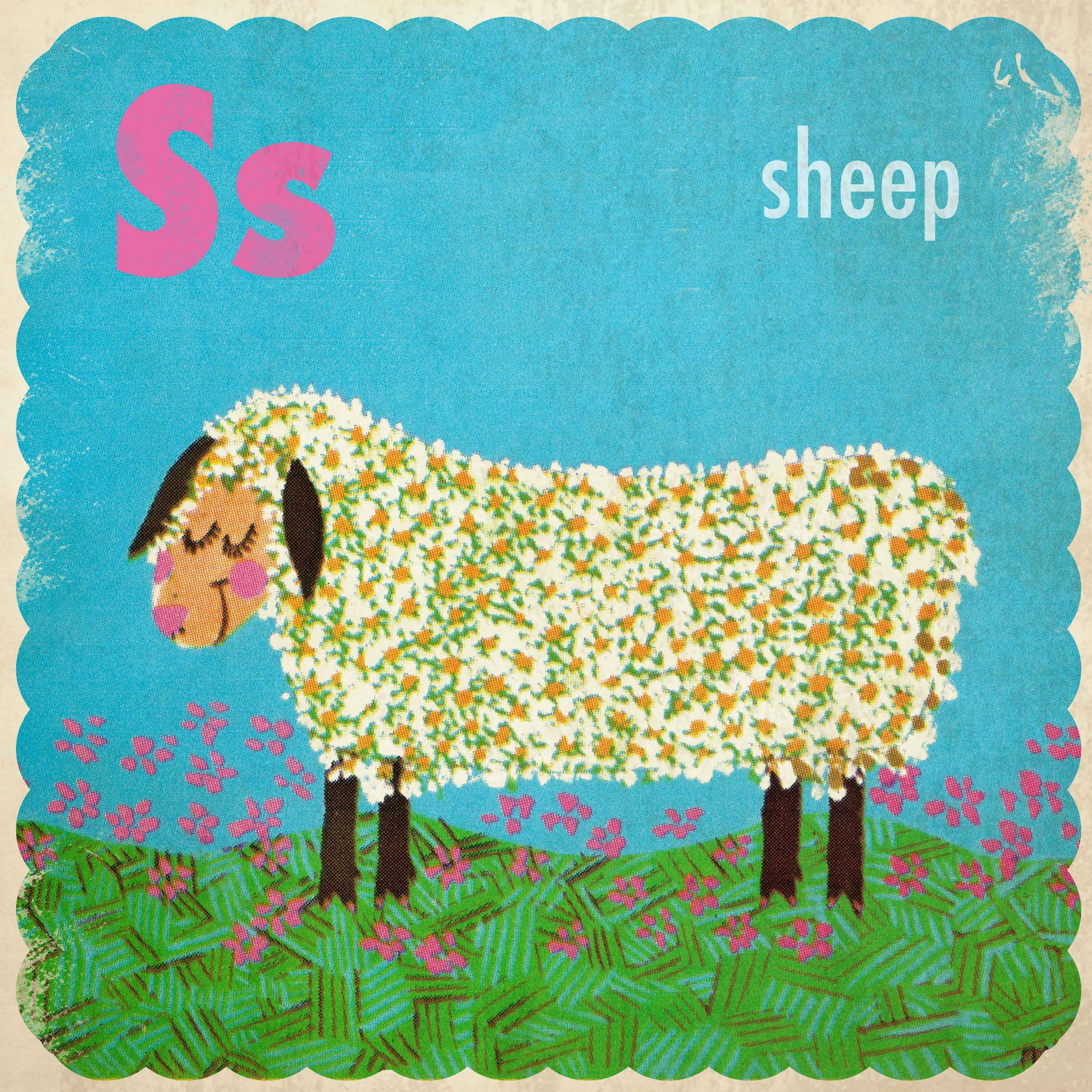 Marmont Hill "Sheep" by Curtis Painting Print on Canvas