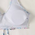 thumbnail image 5 of Wancir 3pcs Set Women Bikini with Cover Up Swimsuit Floral Print Bottom Knotted Front Top High Waisted Swimwear, 5 of 9