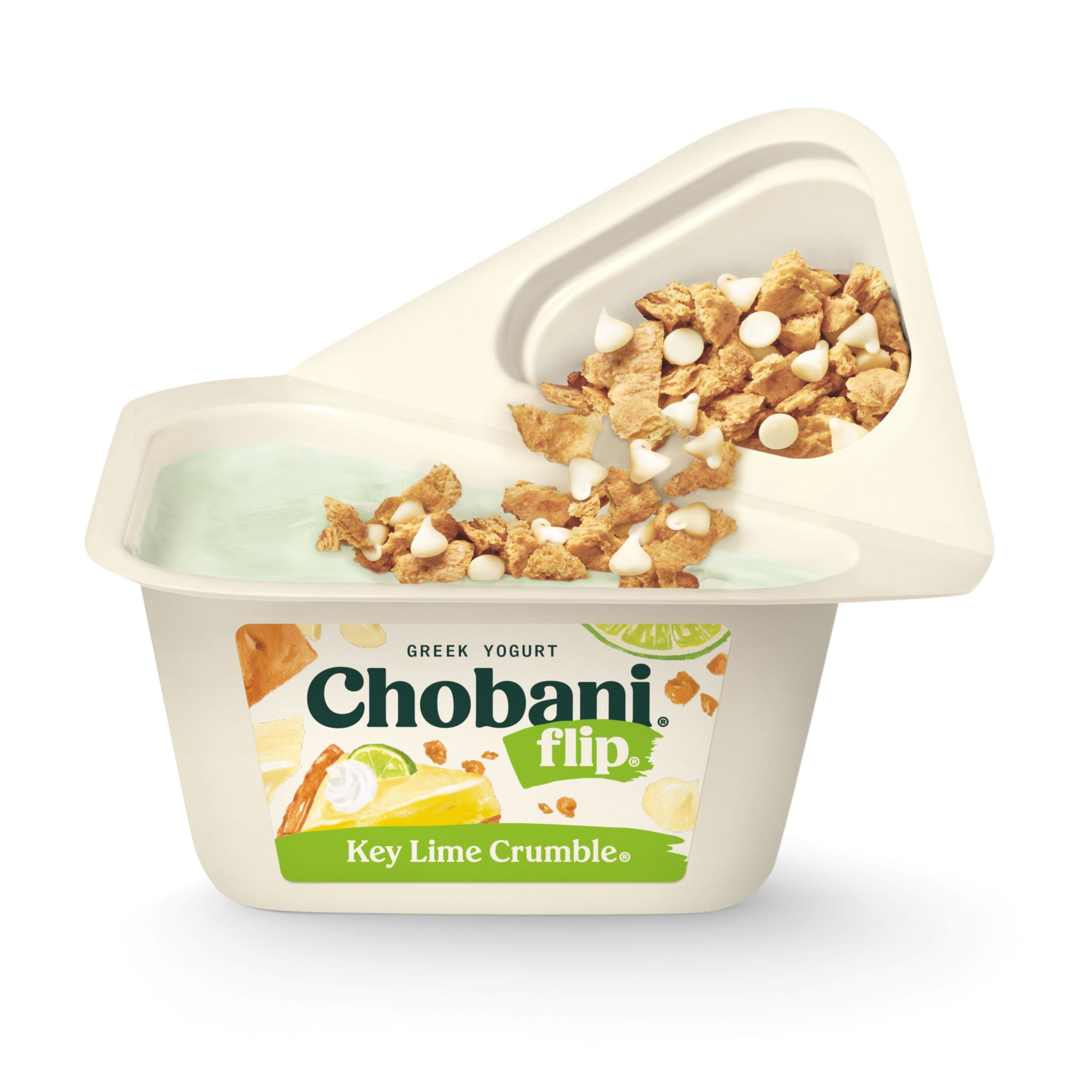 Chobani Flip Low-Fat Greek Yogurt Key Lime Crumble 4.5 oz Cup
