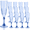 Blue, variant on ZHURUININ 7oz Reusable Champagne Flutes ，green，48Pack