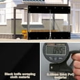 thumbnail image 6 of TOPCHANCES Clear Vinyl Curtains with Zipper Entry, Heavy Duty Waterproof PVC Clear Tarp with Grommets, Outdoor Clear Panel Curtain for Porch, Pergola, Gazebo, Patio, Enclosure (8'H x 8'W, Black), 6 of 18