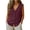 Wine, variant on cocolona Womens Summer Tank Tops V Neck Sleeveless Button Shirts Trendy Casual Loose Blouses