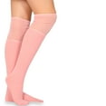 thumbnail image 3 of Teehee Women's Fashion Cotton Over The Knee Socks - 4 Pairs Pack (Slouch Top), 3 of 6