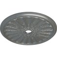 thumbnail image 3 of 31 1/2"OD x 3 5/8"ID x 1 1/2"P Kirke Ceiling Medallion (Fits Canopies up to 3 5/8"), Hand-Painted Platinum, 3 of 6