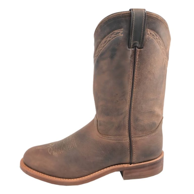 Abilene Men\'s Cowboy Vision Western Brown  MADE IN USA LEATHER Size 9 Men main image 2