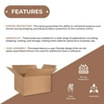 thumbnail image 4 of 14" x 10" x 8" Cardboard Corrugated Boxes, 65 lbs Capacity, ECT-32, Lot of 25, 4 of 6