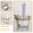 thumbnail image 3 of OULII Hanging Storage Basket Wall Hanging Basket Silver Iron 1Set Storage Organizer, 3 of 7