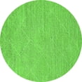thumbnail image 1 of Ahgly Company Indoor Round Solid Green Modern Area Rugs, 7' Round, 1 of 4