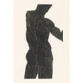 thumbnail image 2 of Reijer Stolk 18x24 Black Ornate Framed Double Matted Museum Art Print Titled: Anatomical Study of the Back and Buttock Muscles of a Man in Silhouette (1906), 2 of 5