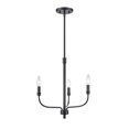 thumbnail image 1 of Newland 17'' Wide 3-Light Chandelier - Matte Black, 1 of 2