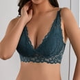thumbnail image 5 of Levmjia Women's Lace Lingerie Set Adjustable Straps Solid Color V-Neck Bralette and Panty Comfortable Sleepwear Relax Home Daily Wear, 5 of 6