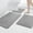 Gray, variant on 3-Piece Memory Foam Bathroom Rug Set, Highly Absorbent Machine Washable Bathroom Carpet Set, Includes U-Shaped Toilet Rug and Runner for Bathroom, Laundry Room & Entryway, Black