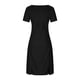 thumbnail image 4 of Vestido acampanado Vintage para mujer, moda informal, liso, manga corta, cuello redondo, plisado, ajustado, Sexy para mujer Pompotops  ghjkhdj12950, 4 of 5