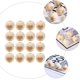 thumbnail image 5 of Paquete de 50 cuentas de madera natural con estampado de corona, estrella y corazón, cuentas redondas sueltas de madera (estilo 2), 5 of 5