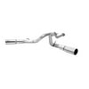 Gibson Performance 69712 Filter Back Dual Exhaust System; Stainless; 4 in. Tubing; 6 in. Polished T304 Stainless Round Slash-Cut Tip;4in.Inlet;6in.Outlet; ExitBehindEachRearTire ;