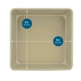 Mainstays Gold 9" Nonstick Aluminized Square Cake Pan, Brownie Pan