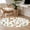 Orange Green, variant on Area Rug for Living Room, Brown Spring Floral Non-Slip Indoor Large Carpet for Bedroom/Dining Room, Flowers Leaves Elegant Pastoral Washable Low-Profile Rectangle Floor Runner Rugs - 6 x 9 Ft