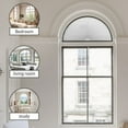 thumbnail image 5 of WBQ Arch Pleated Blinds Half Circle Window Shades Light Filtering Pleated Fabric Shade Semi-Blackout Blinds, Easy to Cut and Install, 5 of 5