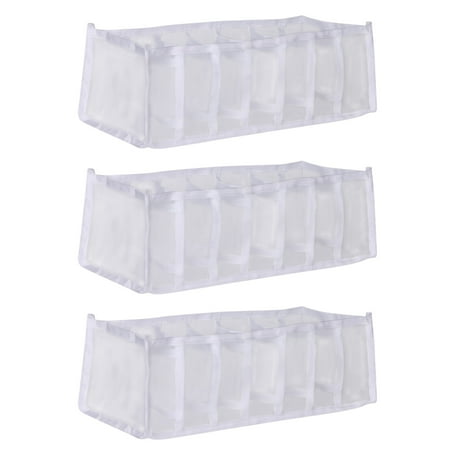 

Back to School Saving! SuoKom Mesh Underwear Socks Storage Box Foldable Closet Clothes Dividers Nylon Dresser Compartments Organizers Storage Boxes For Underwear