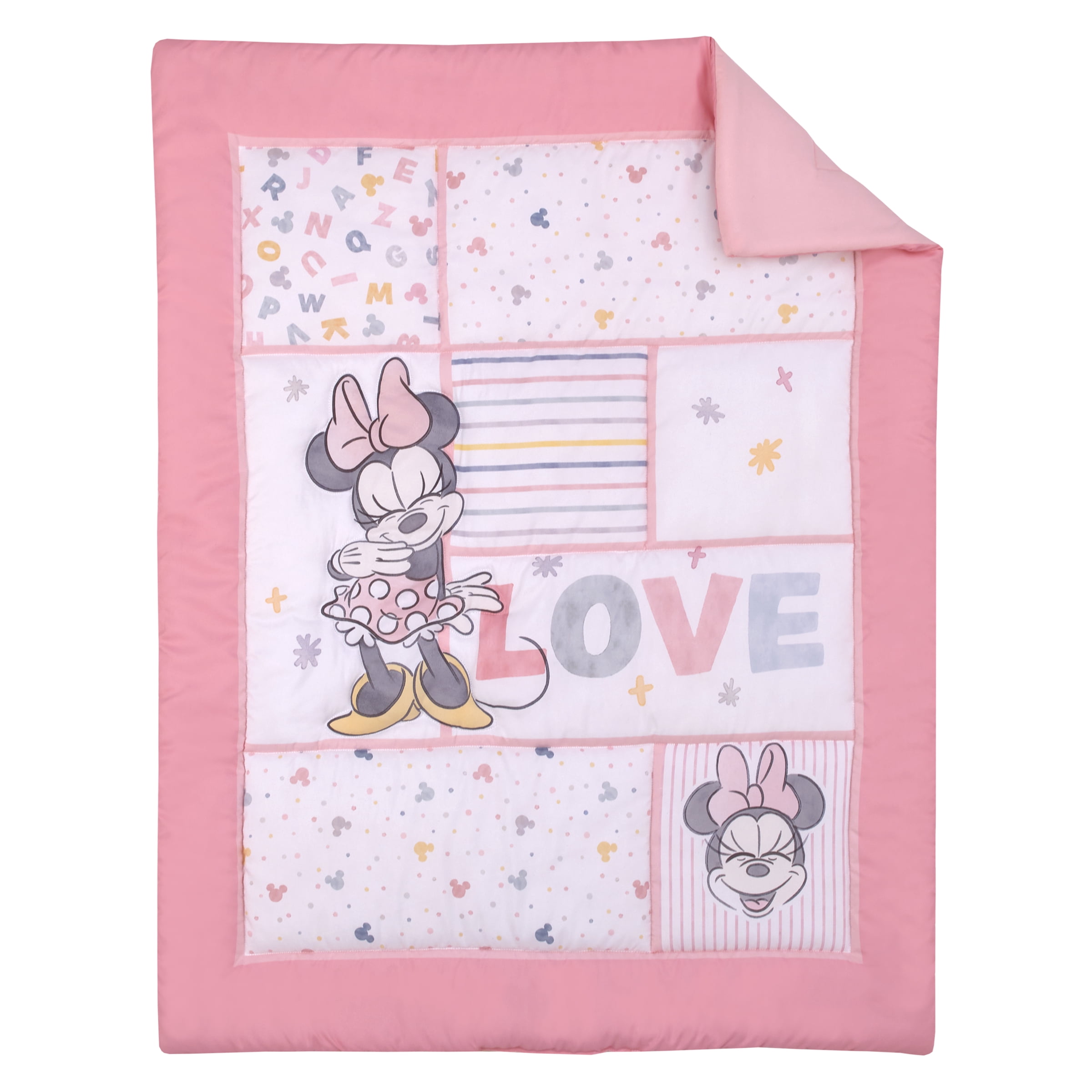 Disney Minnie Mouse Lovely Little Lady 3 Piece Crib Bedding Set