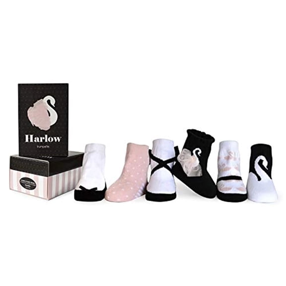 Trumpette Harlow Pastel 6pk Socks 0 12mo
