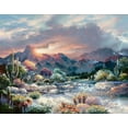 thumbnail image 2 of Lee, James 32x26 Gold Ornate Wood Framed with Double Matting Museum Art Print Titled - Sonoran Sunrise, 2 of 4