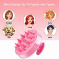 thumbnail image 5 of 2-Pack Scalp Care Brushes for All Hair Types - Gentle Massage Tool for Men, Women, and Pets (Black & Pink), 5 of 5