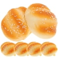 thumbnail image 1 of 6pcs PU Sesame Roll Bread Model Simulation Bread Toy Photo Props Home Cake Shop Decor, 1 of 3