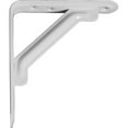 thumbnail image 3 of Ekena Millwork 1 1/8"W X 5"D X 6"H Endurabrace Heavy Duty Traditional Steel Support Bracket, Matte White, 3 of 4