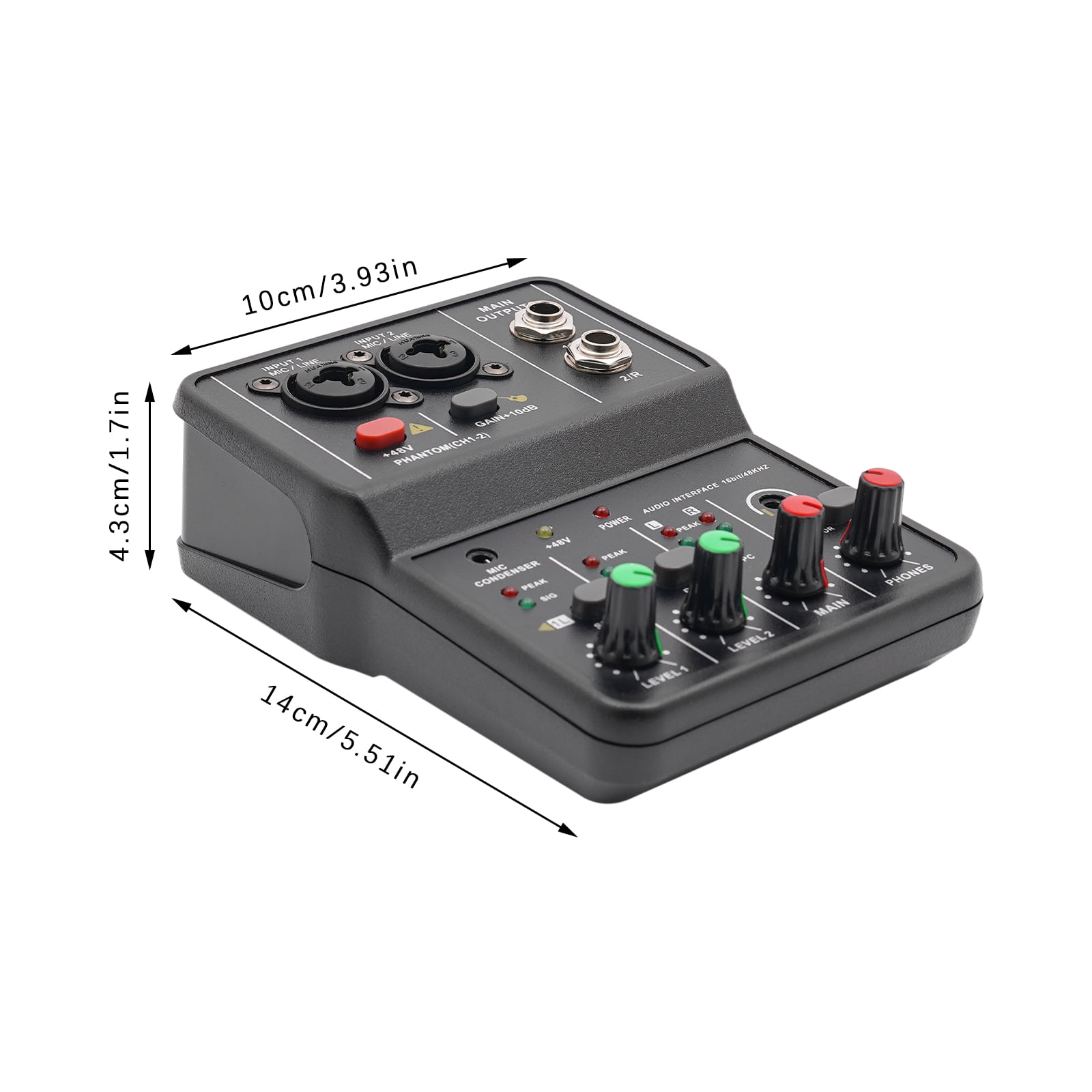 2-Channel Professional Audio DJ Mixer Console DJ Controller Sound Mixer